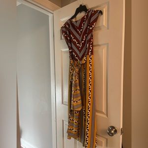 Geometric print dress